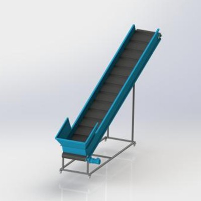 Conveyor Daur Ulang Plastik (Inclined Belt Conveyor)